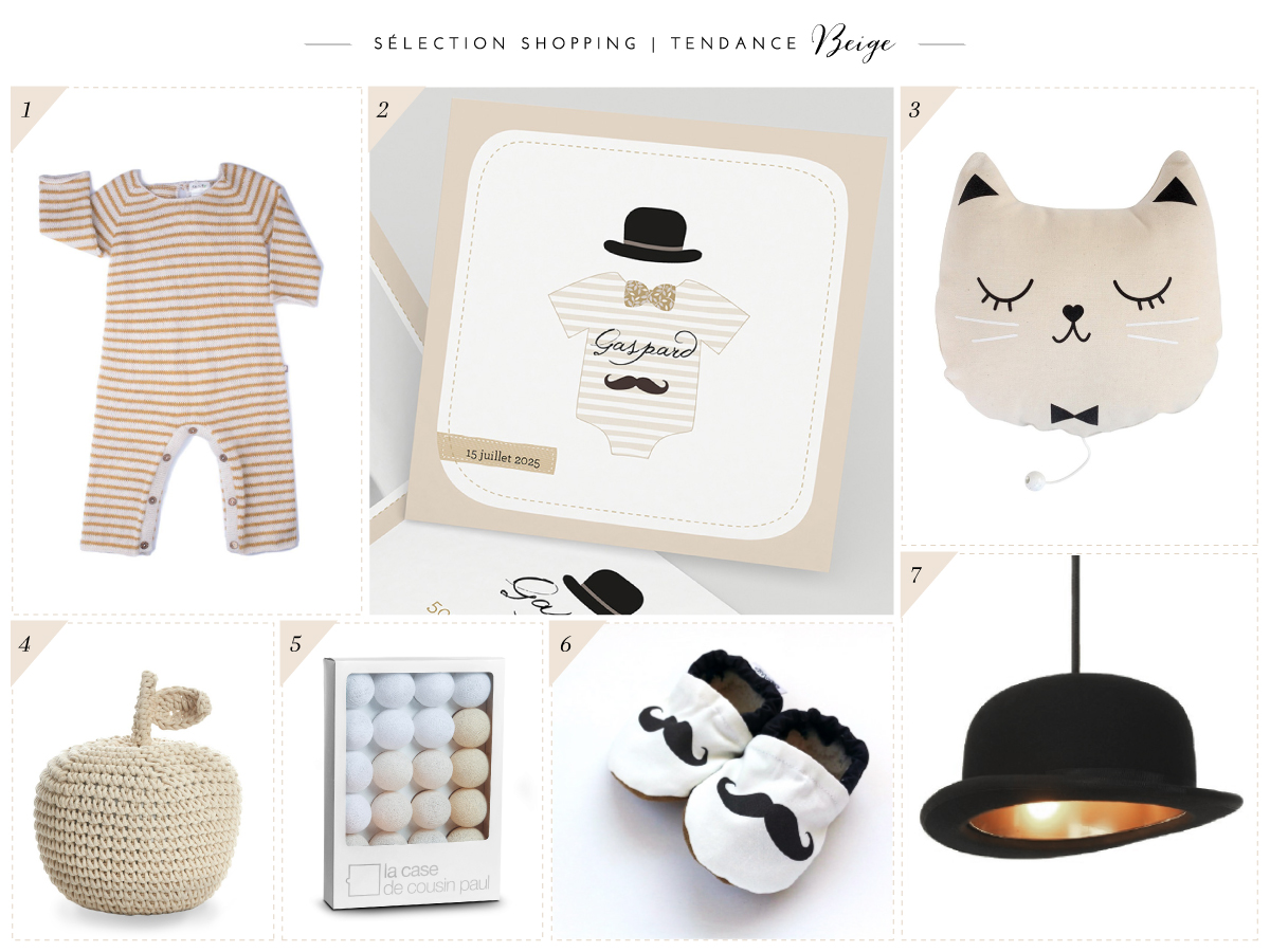 selection shopping bebe beige