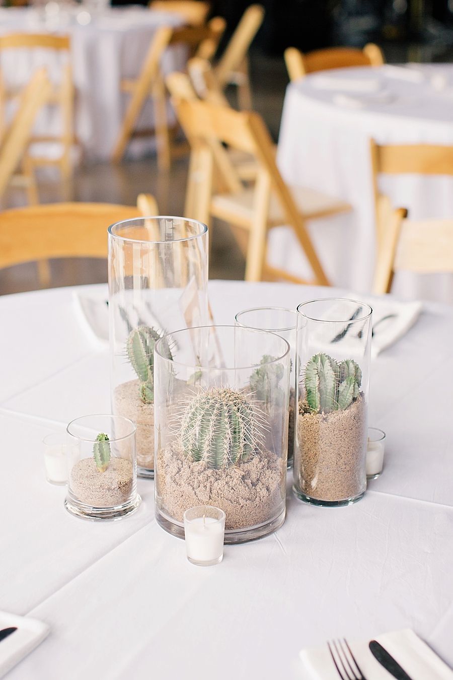 tendance mariage cactus photophore