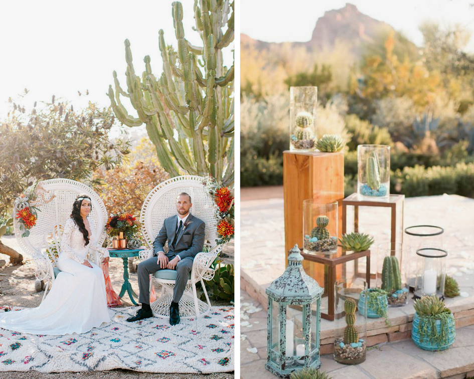 tendance mariage cactus decors