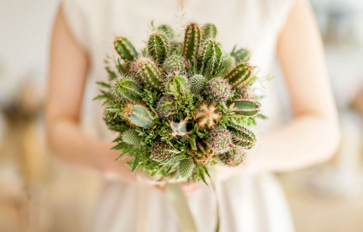 tendance mariage cactus bouquet 2