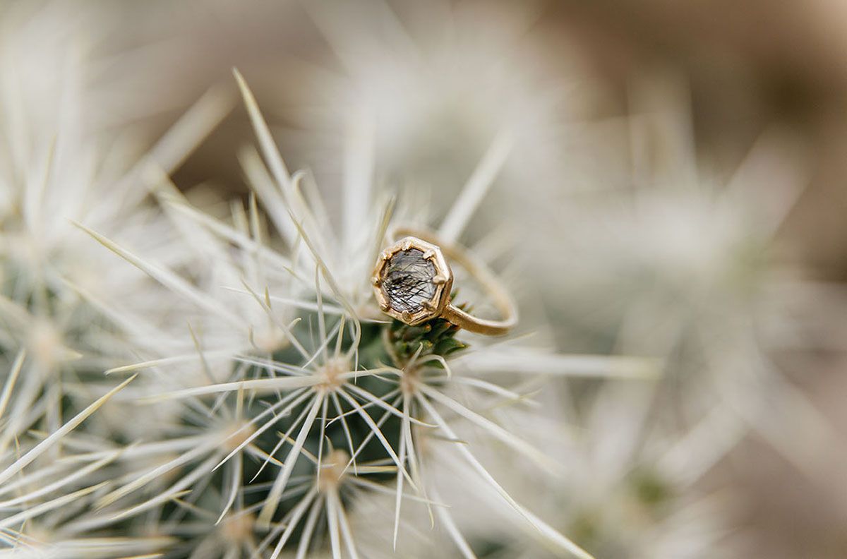 tendace mariage cactus bague