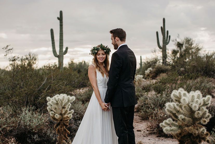 tendance mariage cactus maries desert