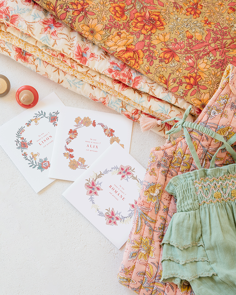 Nour Printed Cotton Dress in Multicoloured - Louise Misha